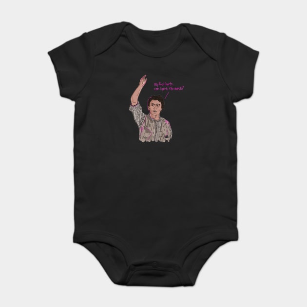 Clueless: My Foot Hurts Baby Bodysuit by 51Deesigns